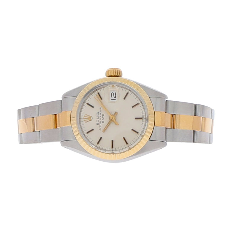 Rolex Oyster Perpetual Lady Date Ref. 6917 Steel/Gold 18K Oyster Bracelet 1976 Top Condition - Bild 4