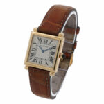 Cartier Tank Obus Ref. 1630 Gold 18K champagne Dial ca. 1995 Perfect Condition 25x31mm - Bild 2 Vorschau