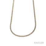 Bicolor Diamant Collier Gelb- & Weißgold 750 / 18 Kt. ca. 8,00 ct. - Bild 3 Vorschau
