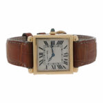 Cartier Tank Obus Ref. 1630 Gold 18K champagne Dial ca. 1995 Perfect Condition 25x31mm - Bild 4 Vorschau