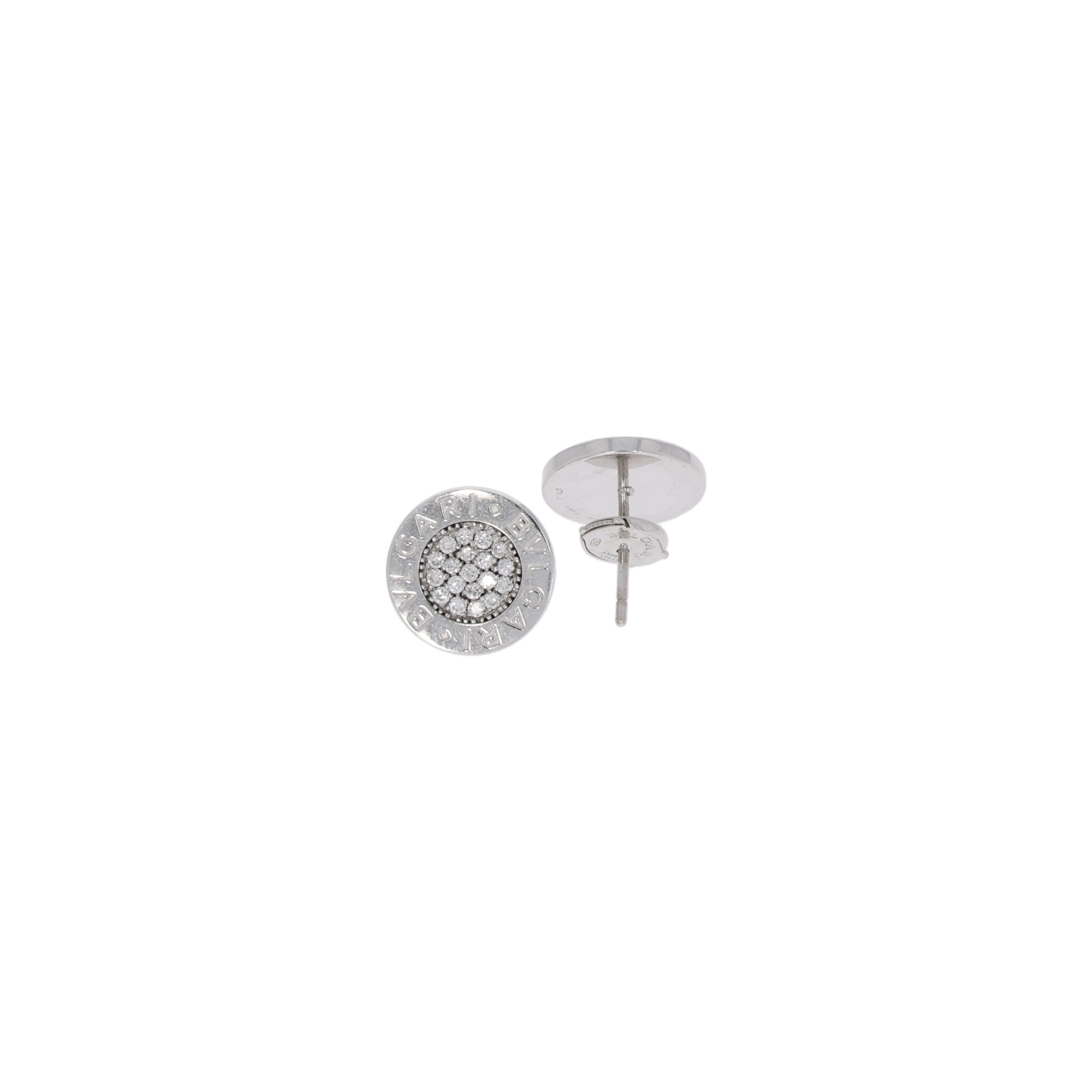 Bulgari Ohrstecker Weißgold 750 / 18K ca. 0,68ct - Bild 3