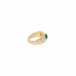 Smaragd Bandring Gelbgold 750 / 18K mit ca 0,5ct Diamanten - Bild 3 Vorschau