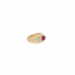 Rubin Bandring Gr.52 Gelbgold 750 / 18K mit ca. 0,5ct Diamanten - Bild 3 Vorschau