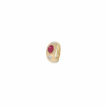 Rubin Bandring Gr.52 Gelbgold 750 / 18K mit ca. 0,5ct Diamanten - Bild 2 Vorschau