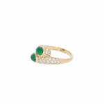 Cartier toi et moi Ring Gelbgold 750 / 18K mit 2 Smaragden - Bild 2 Vorschau