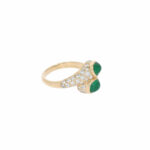 Cartier toi et moi Ring Gelbgold 750 / 18K mit 2 Smaragden - Bild 3 Vorschau