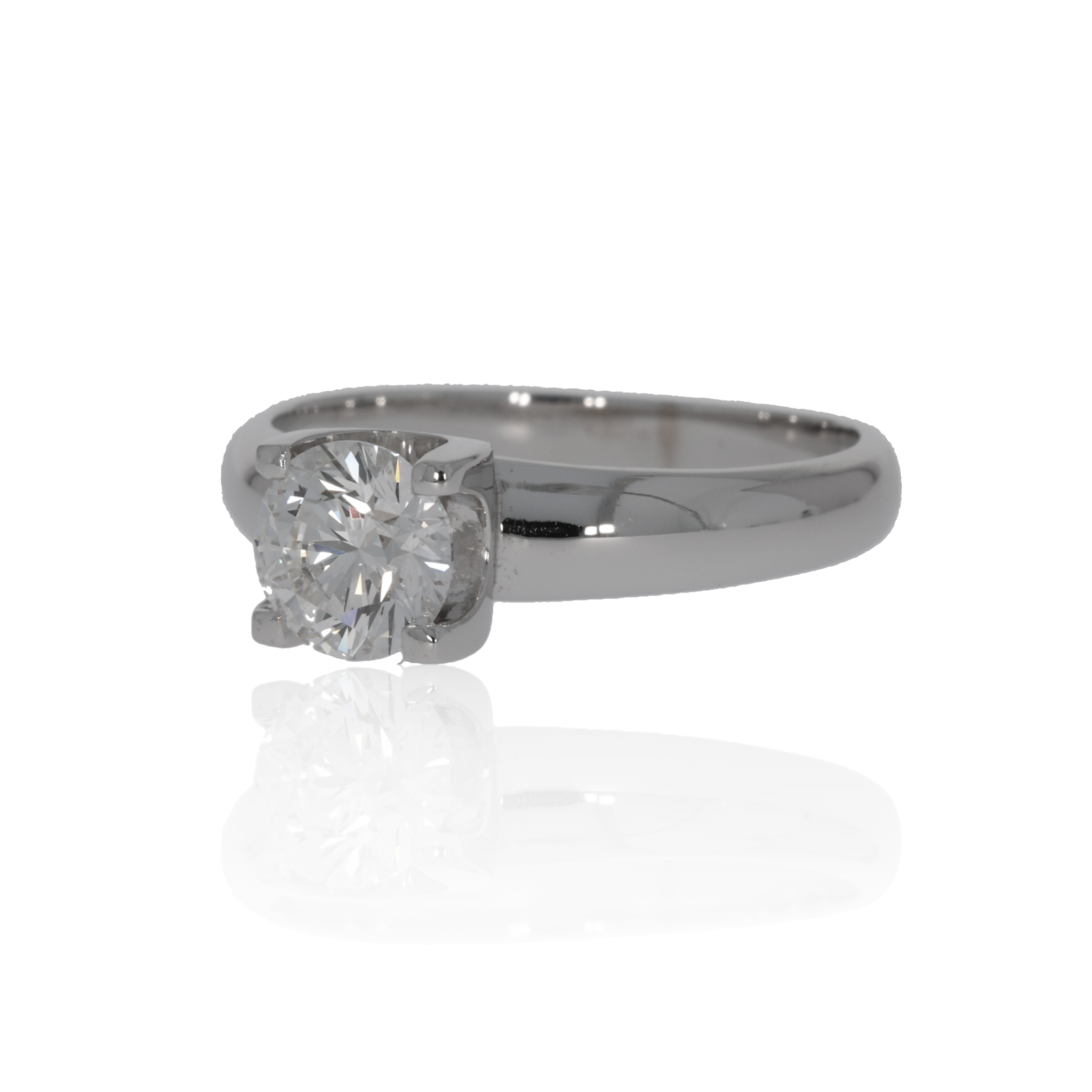 Diamanten Ring 1,0ct Brillant Weißgold 750 / 18K HRD Zertifikat - Bild 2