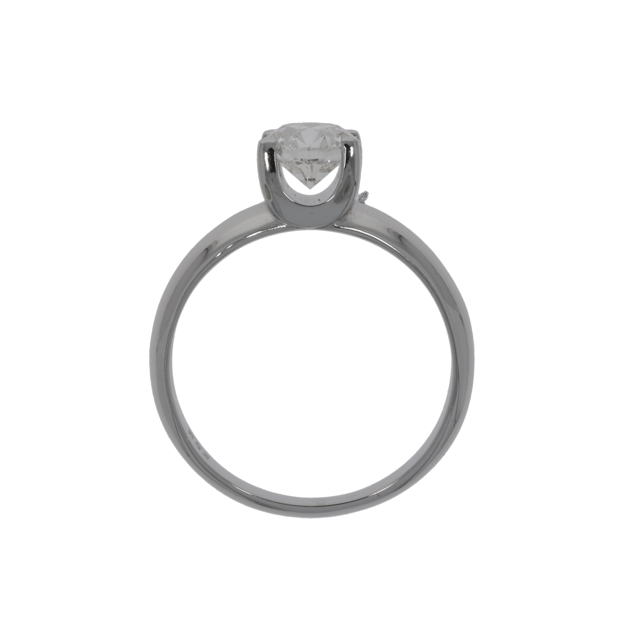 Diamanten Ring 1,0ct Brillant Weißgold 750 / 18K HRD Zertifikat - Bild 3