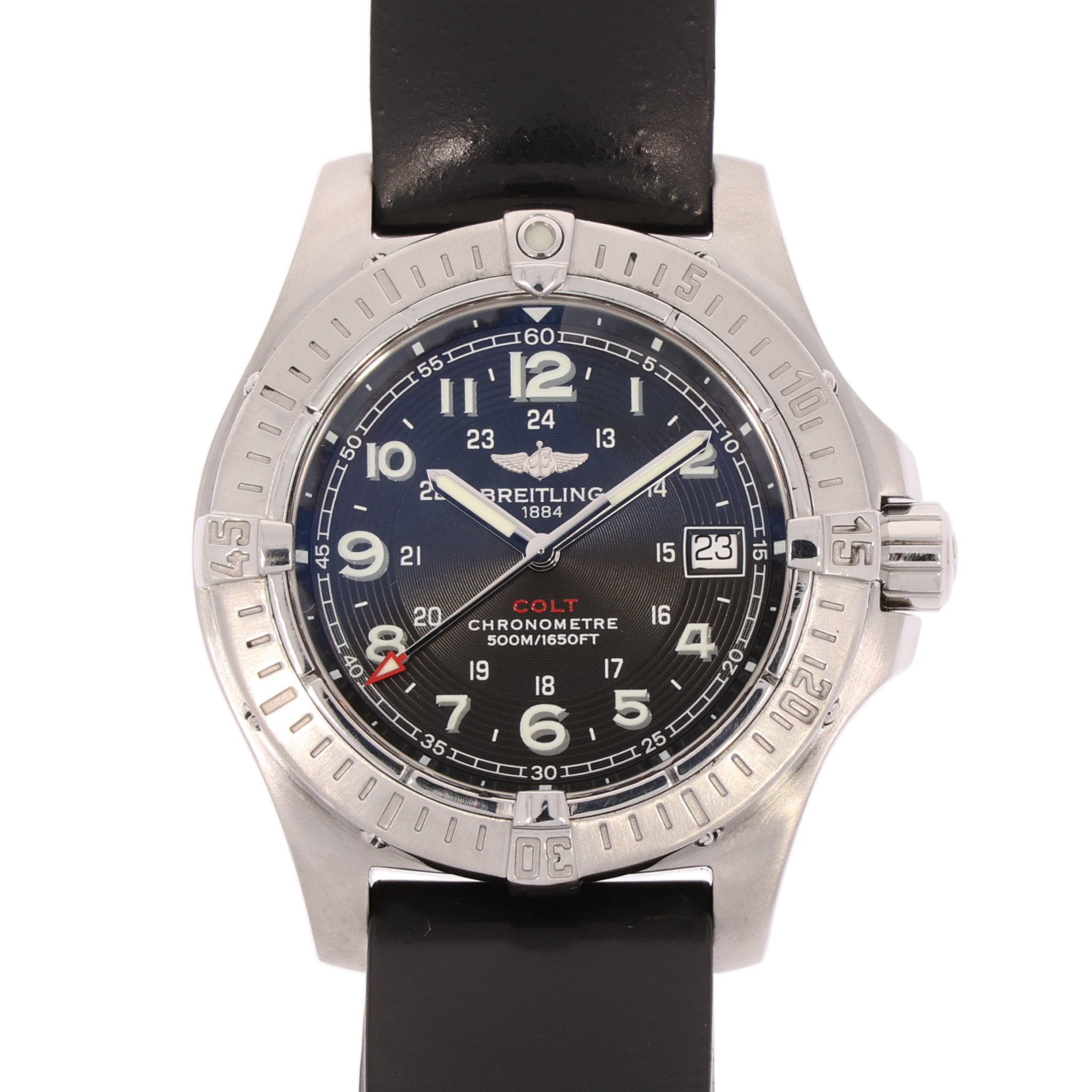 Breitling Colt Quartz Chronometer Ref. A74380 Stahl Full Set 2007 Super