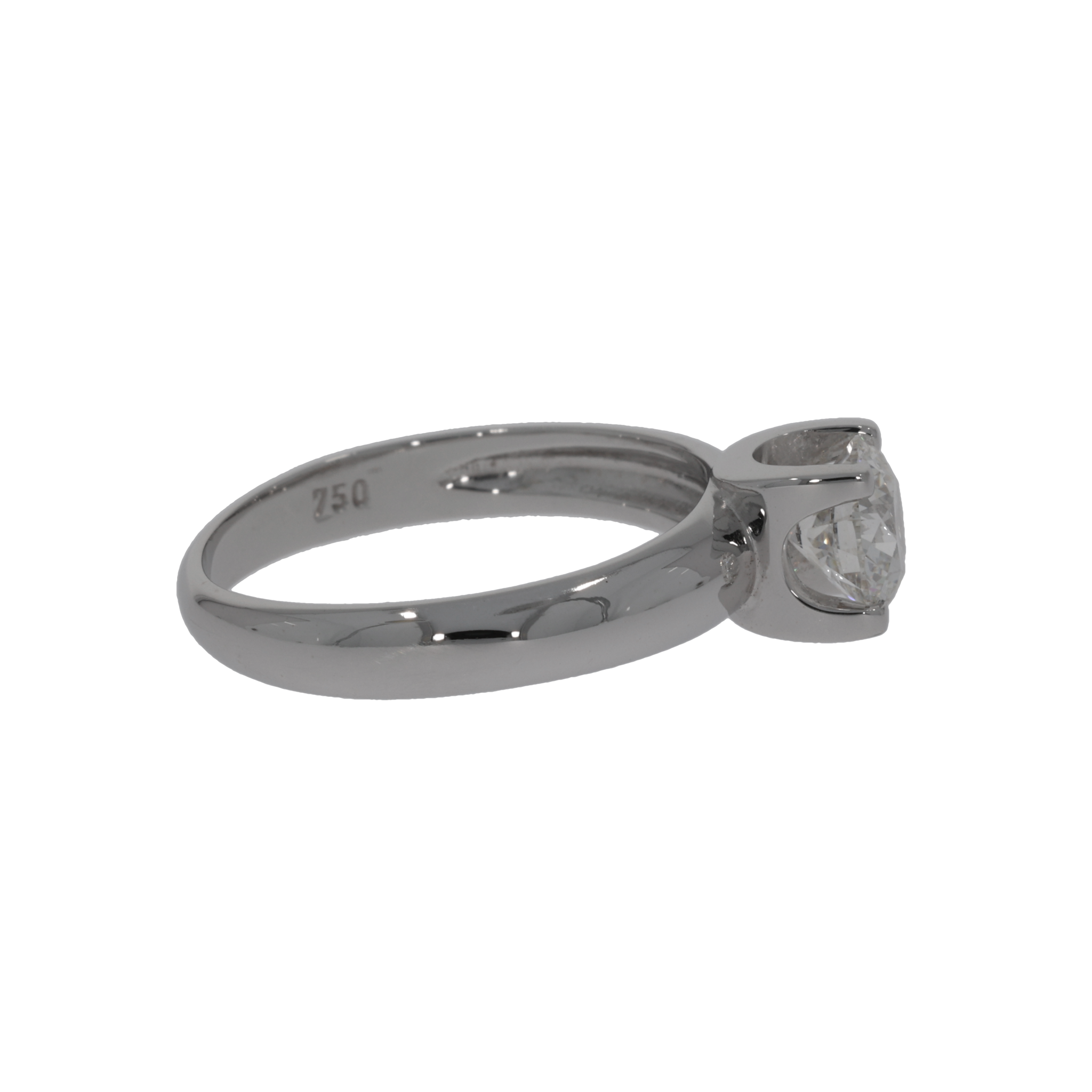 Diamanten Ring 1,0ct Brillant Weißgold 750 / 18K HRD Zertifikat - Bild 5