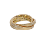 Dreierring Gelbgold 750 / 18K Diamanten ca. 1,5ct - Bild 3 Vorschau