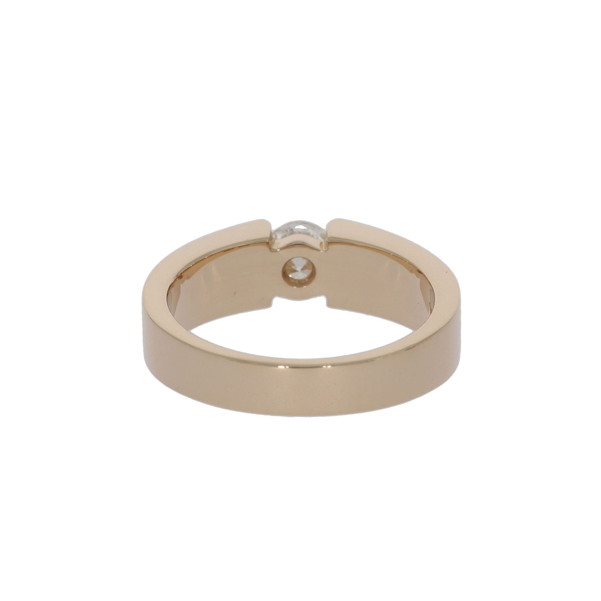 Spannring Gelbgold 585 / 14K mit ca. 0,55ct Diamant - Bild 3