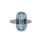 Aquamarin Ring Weißgold 750 / 18K Vorschau