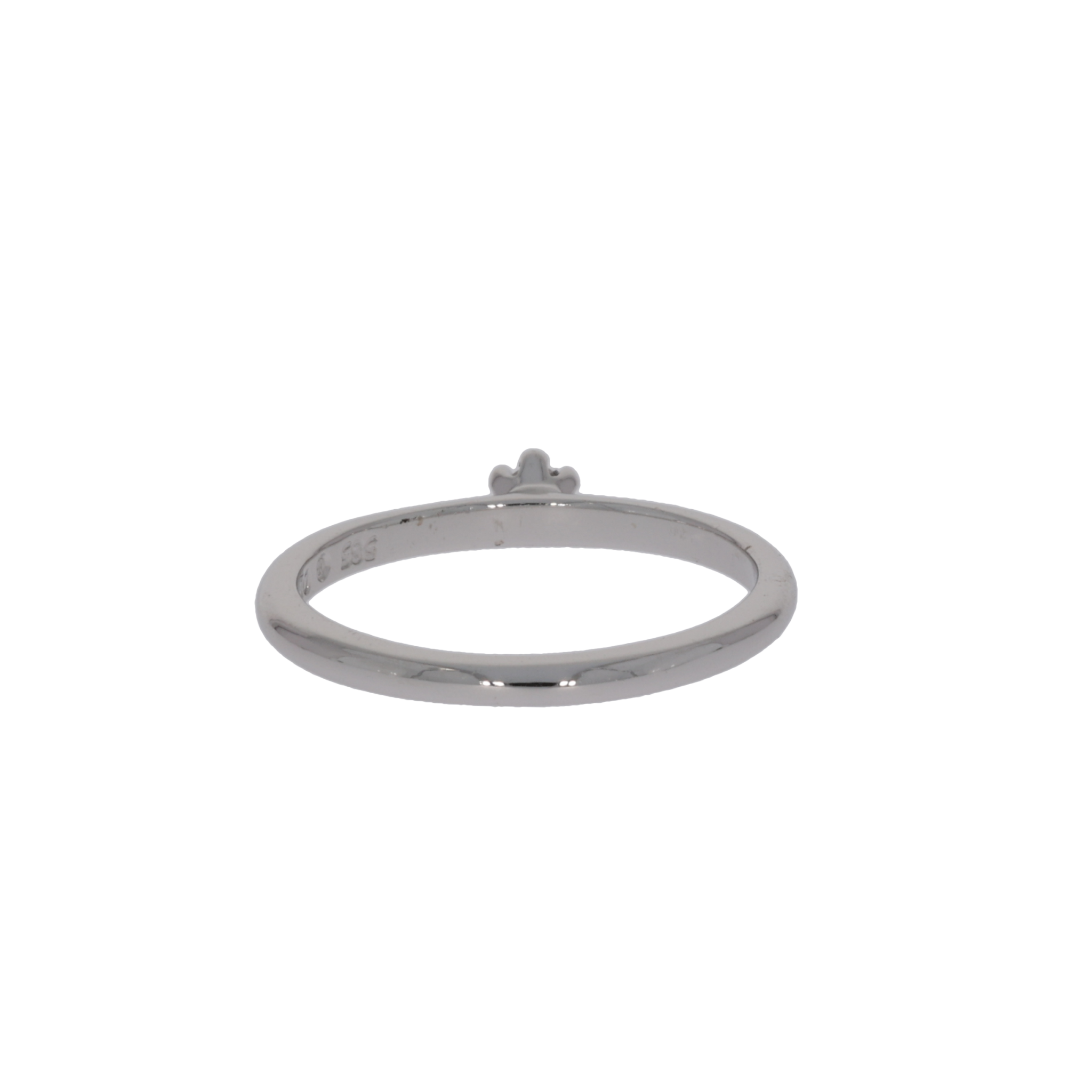 Solitärring Weißgold 585 / 14K Diamant 0,05ct - Bild 4