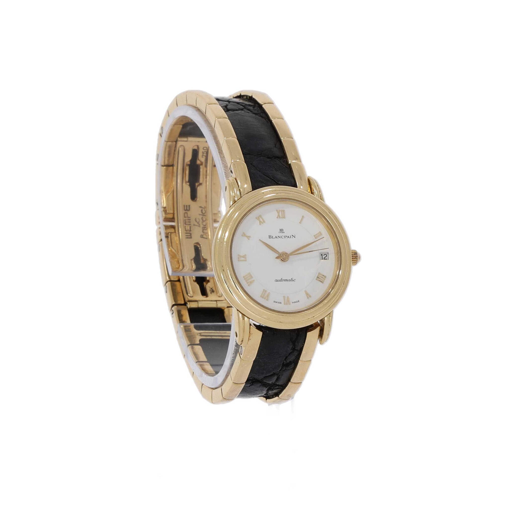 Blancpain Villeret Lady 26mm Gold 18K automatic with Wempe Bracelet Gold 18K - Bild 4