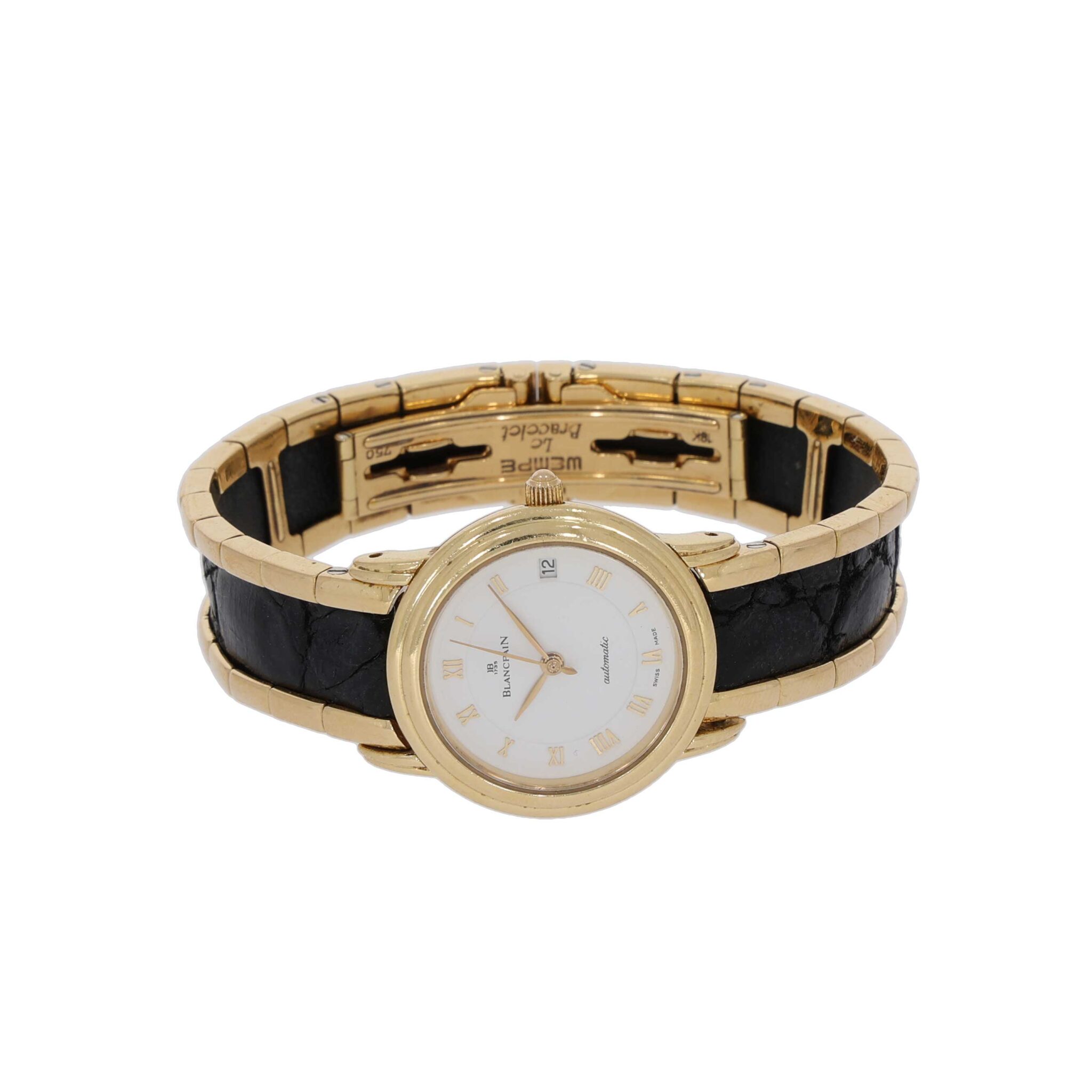 Blancpain Villeret Lady 26mm Gold 18K automatic with Wempe Bracelet Gold 18K - Bild 5