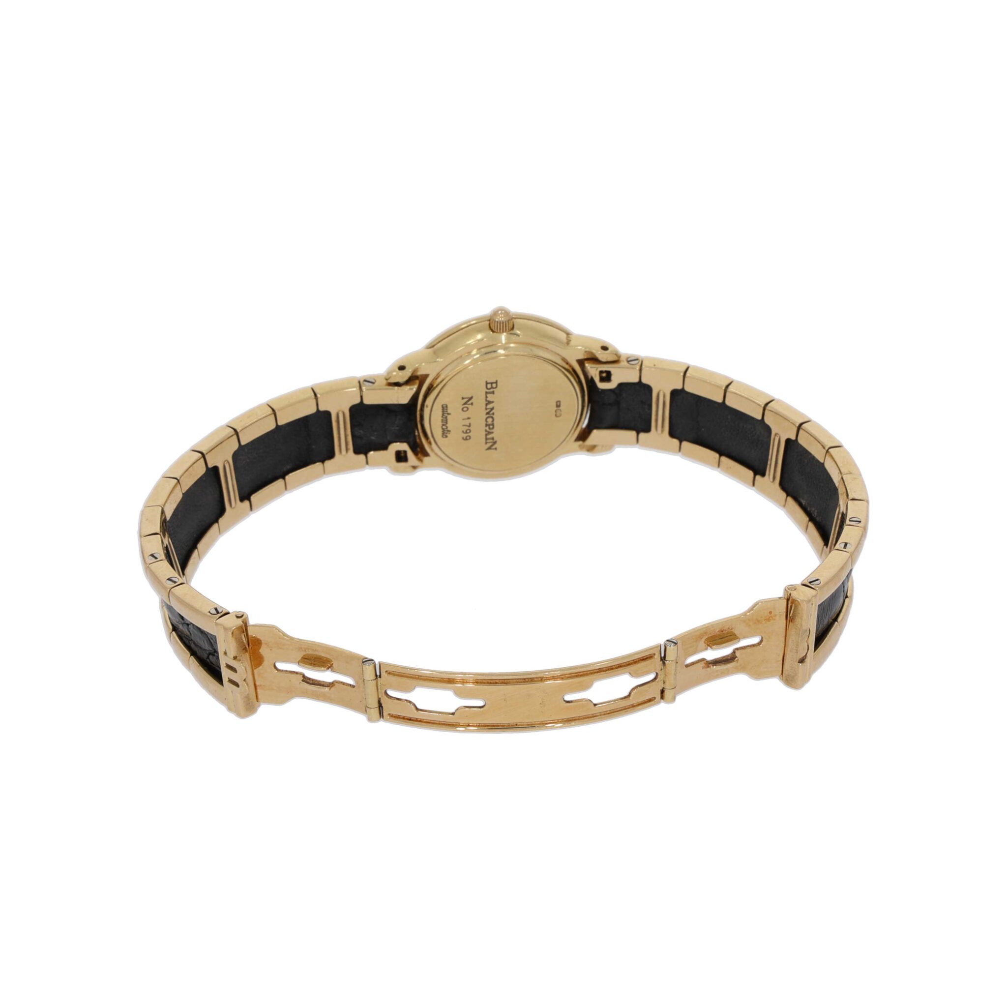 Blancpain Villeret Lady 26mm Gold 18K automatic with Wempe Bracelet Gold 18K - Bild 7