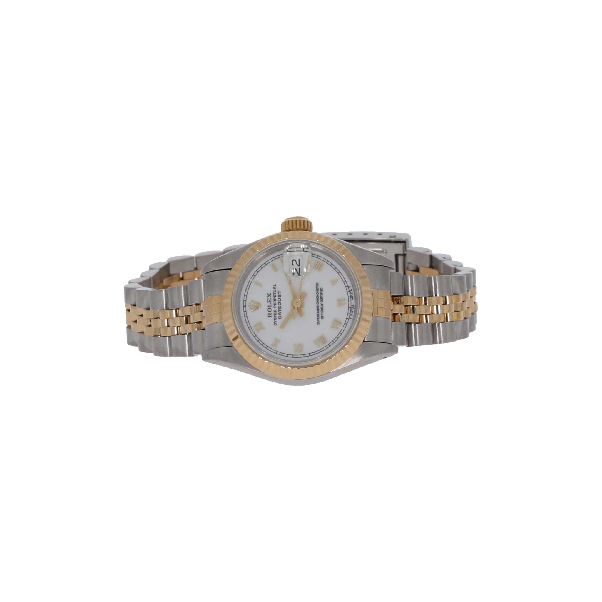 Rolex Lady-DatejustRolex Lady-Datejust Ref. 69173 Stahl/Gold weiß römisch - Bild 4