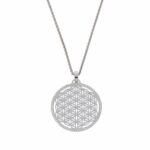 Cada Blume des Lebens Weißgold 750 / 18K mit ca. 1ct Diamanten - Bild 2 Vorschau