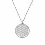 Cada Blume des Lebens Weißgold 750 / 18K mit ca. 1ct Diamanten - Bild 3 Vorschau
