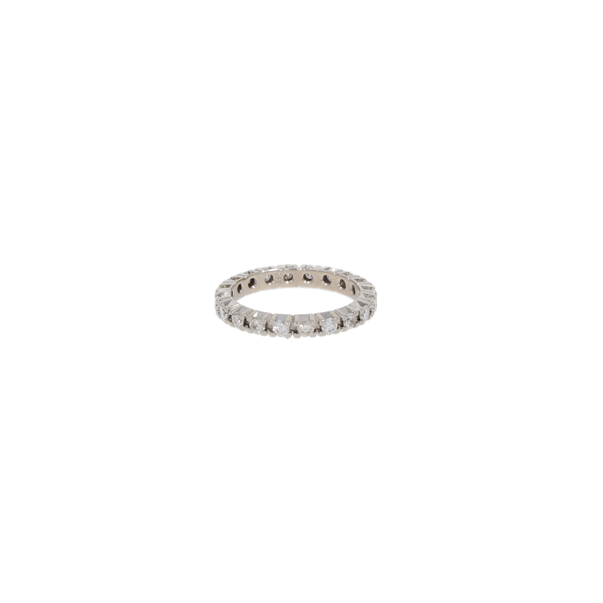 Memoire Ring Weißgold 750 / 18K mit ca. 0,5ct Diamanten