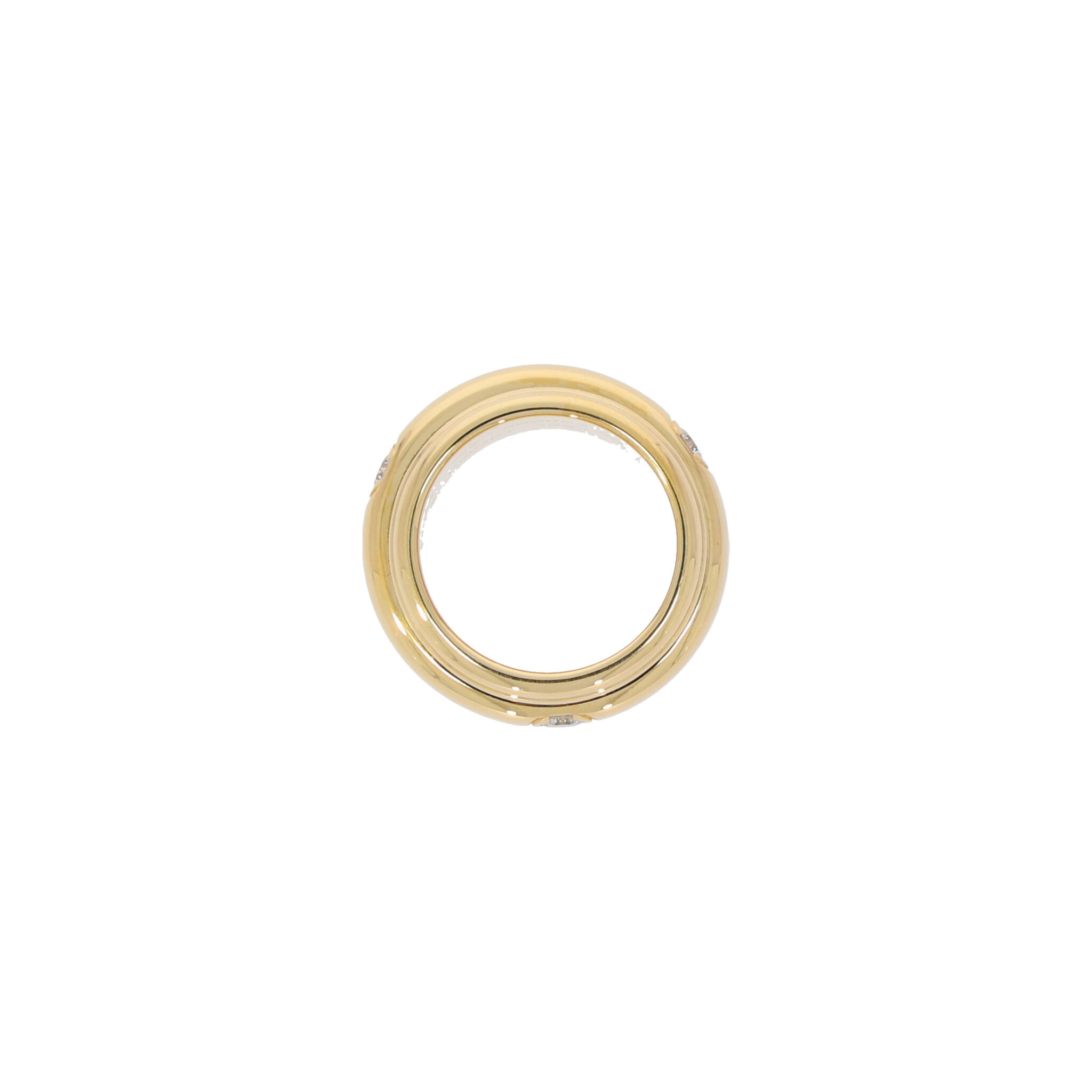 Piaget Drehring Gr. 53 Gelbgold 750 / 18K mit ca. 0,3ct Diamanten - Bild 3
