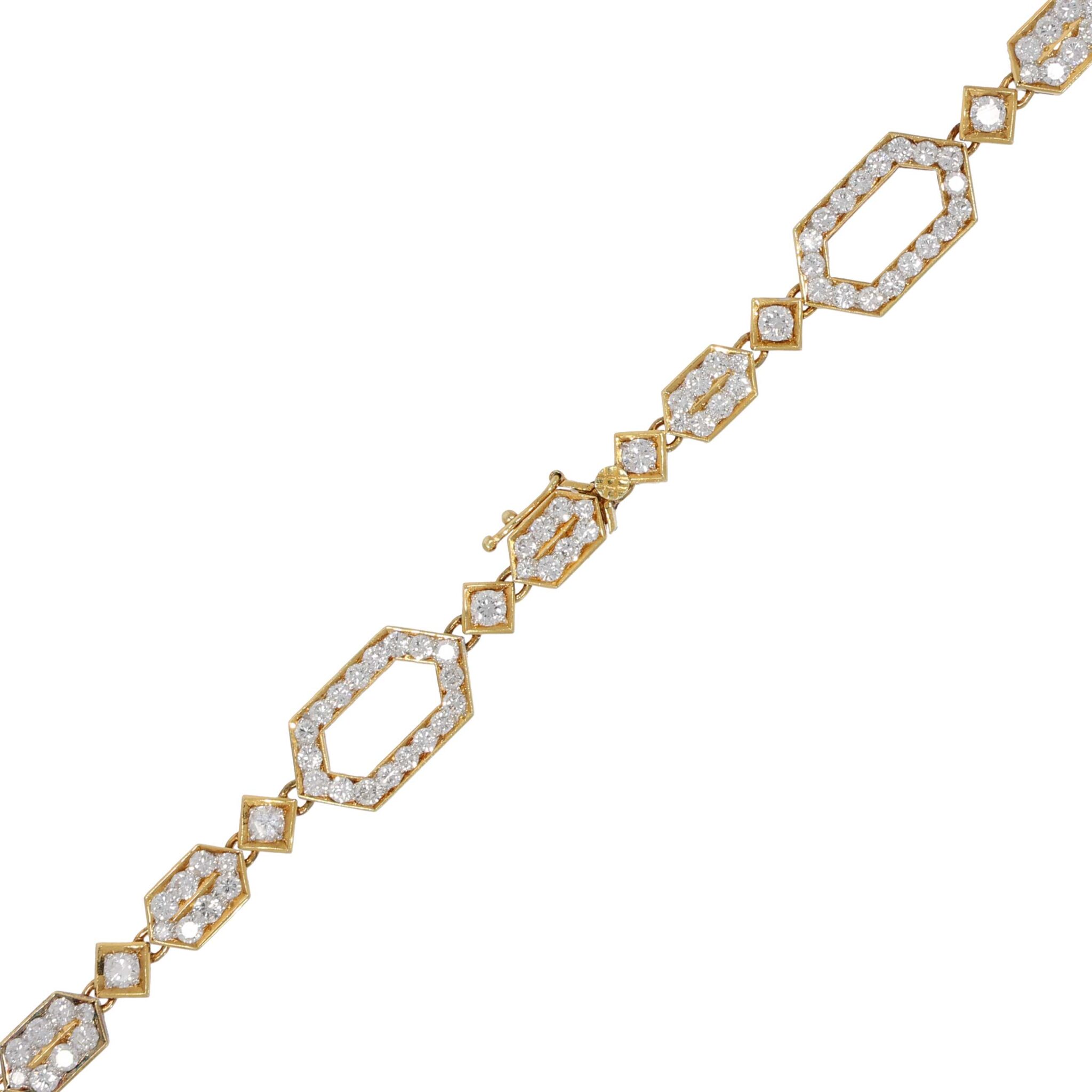 Sautoir Collier Gelbgold 750 / 18K mit ca. 26ct Diamanten - Bild 3