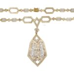 Sautoir Collier Gelbgold 750 / 18K mit ca. 26ct Diamanten - Bild 4 Vorschau