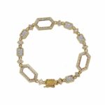 Armband 17,5cm Gelbgold 750 / 18K mit ca.5,34ct Diamanten - Bild 3 Vorschau
