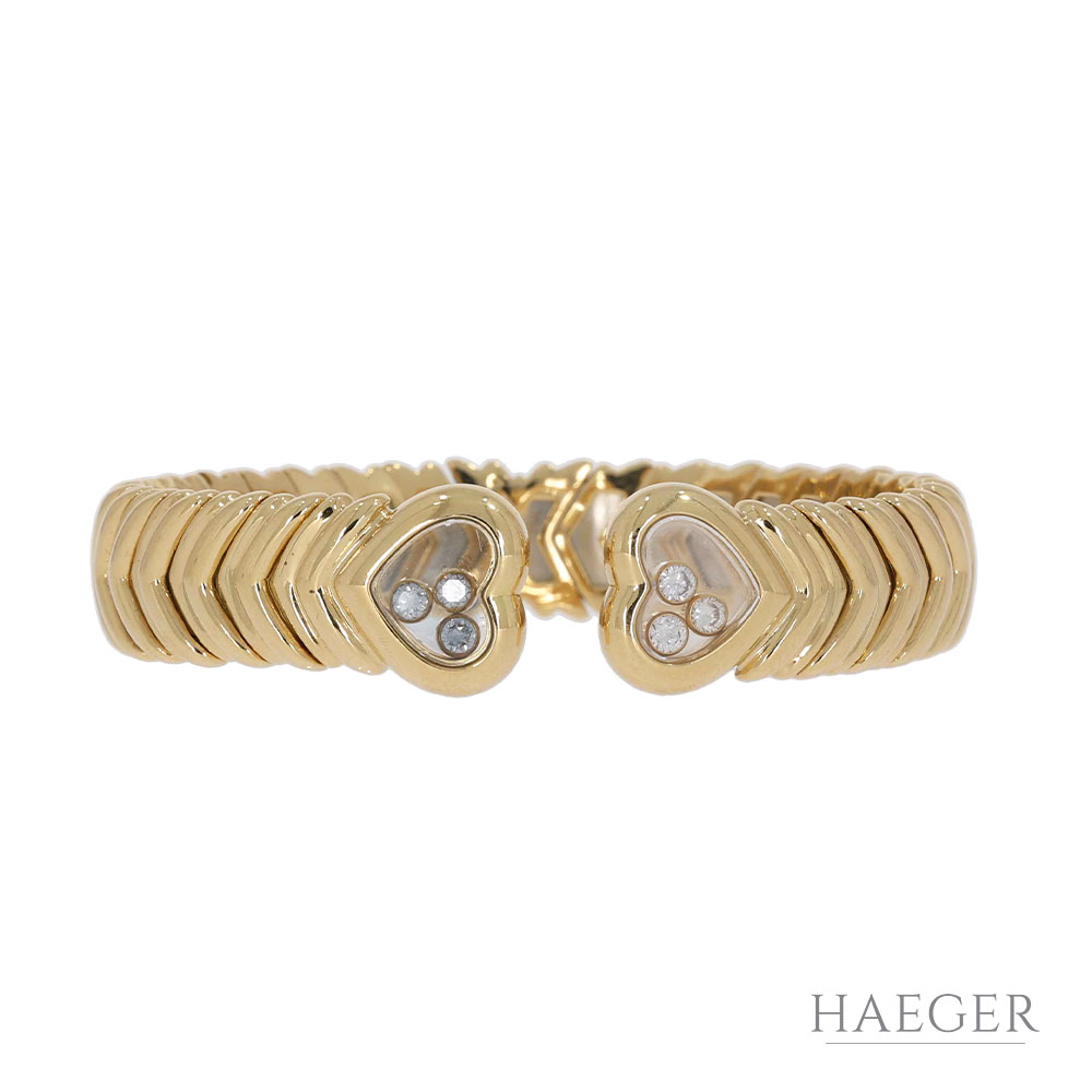 Chopard „Happy Diamonds“ Armreif ca. 0,30ct Diamanten Gelbgold 750/ 18K