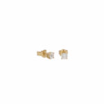Solitär Ohrstecker Gelbgold 750 / 18K mit ins. 0,22ct Diamanten - Bild 2 Vorschau