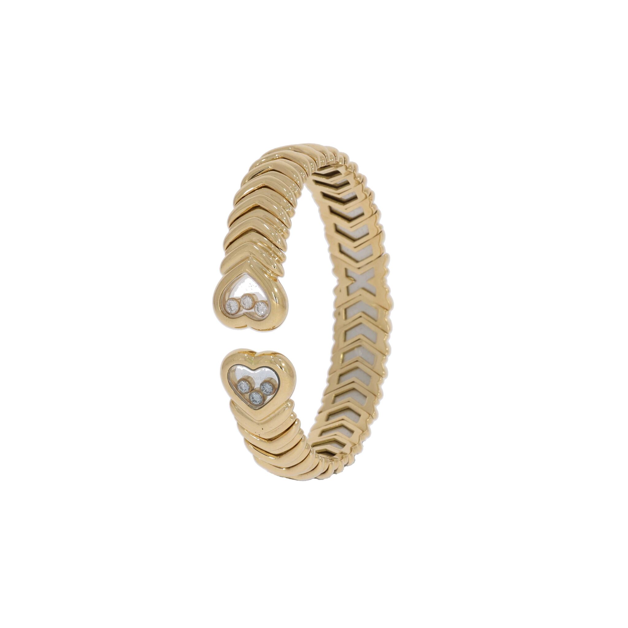 Chopard „Happy Diamonds“ Armreif ca. 0,30ct Diamanten Gelbgold 750/ 18K - Bild 4