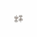 Solitär Ohrstecker Weißgold 750 / 18K mit ins. 0,62ct Diamanten HRD Zertifikat - Bild 3 Vorschau
