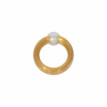 Perlen Ring Gr.53 Gelbgold 750 / 18K - Bild 2 Vorschau
