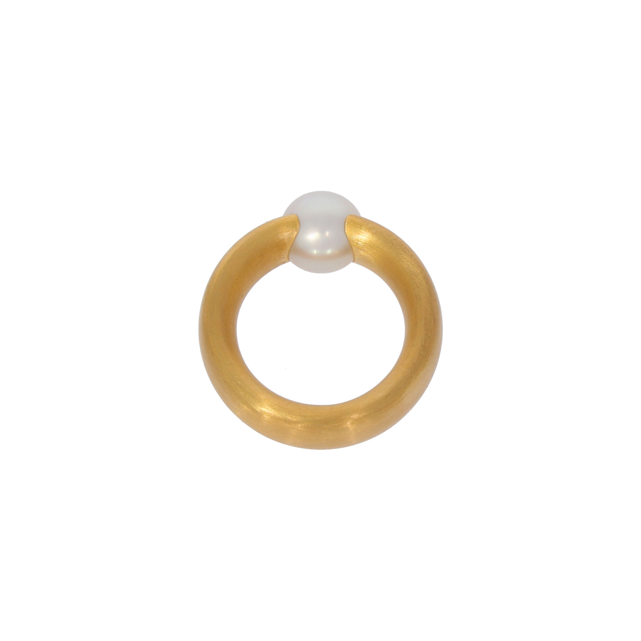 Perlen Ring Gr.53 Gelbgold 750 / 18K - Bild 2
