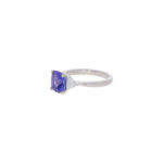 Tansanit Ring Gr.53 Weißgold 750 / 18K mit ca. 0,3ct Diamanten - Bild 2 Vorschau