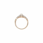 Art Deco Ring Gr.50 Weiß- / Gelbgold 585 / 14K mit ca. 0,25ct Diamanten - Bild 4 Vorschau