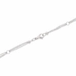 Kette mit Kreuzanhänger Weißgold 750 / 18K mit ca. 1,5ct Diamanten - Bild 4 Vorschau