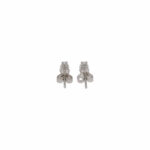 Solitär Ohrstecker Tropfen Diamant ins. ca. 0,64ct - Bild 3 Vorschau