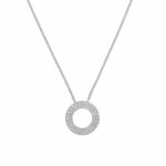 Kette mit Anhänger Weißgold 750 / 18K mit ca. 0,34ct Diamanten - Bild 2 Vorschau