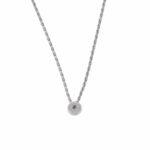 Kette mit Solitäranhänger Weißgold 585 / 14K mit ca. 0,14ct Diamant - Bild 4 Vorschau