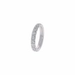 Memoire Ring Gr.64 Weißgold 585 / 14K mit ca. 3,8ct Diamanten - Bild 3 Vorschau