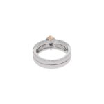 Princess Cut Ring Gr.55,5 Gelb,- Weißgold 750 / 18K mit ins. 0,87ct Diamanten - Bild 3 Vorschau