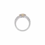 Princess Cut Ring Gr.55,5 Gelb,- Weißgold 750 / 18K mit ins. 0,87ct Diamanten - Bild 4 Vorschau