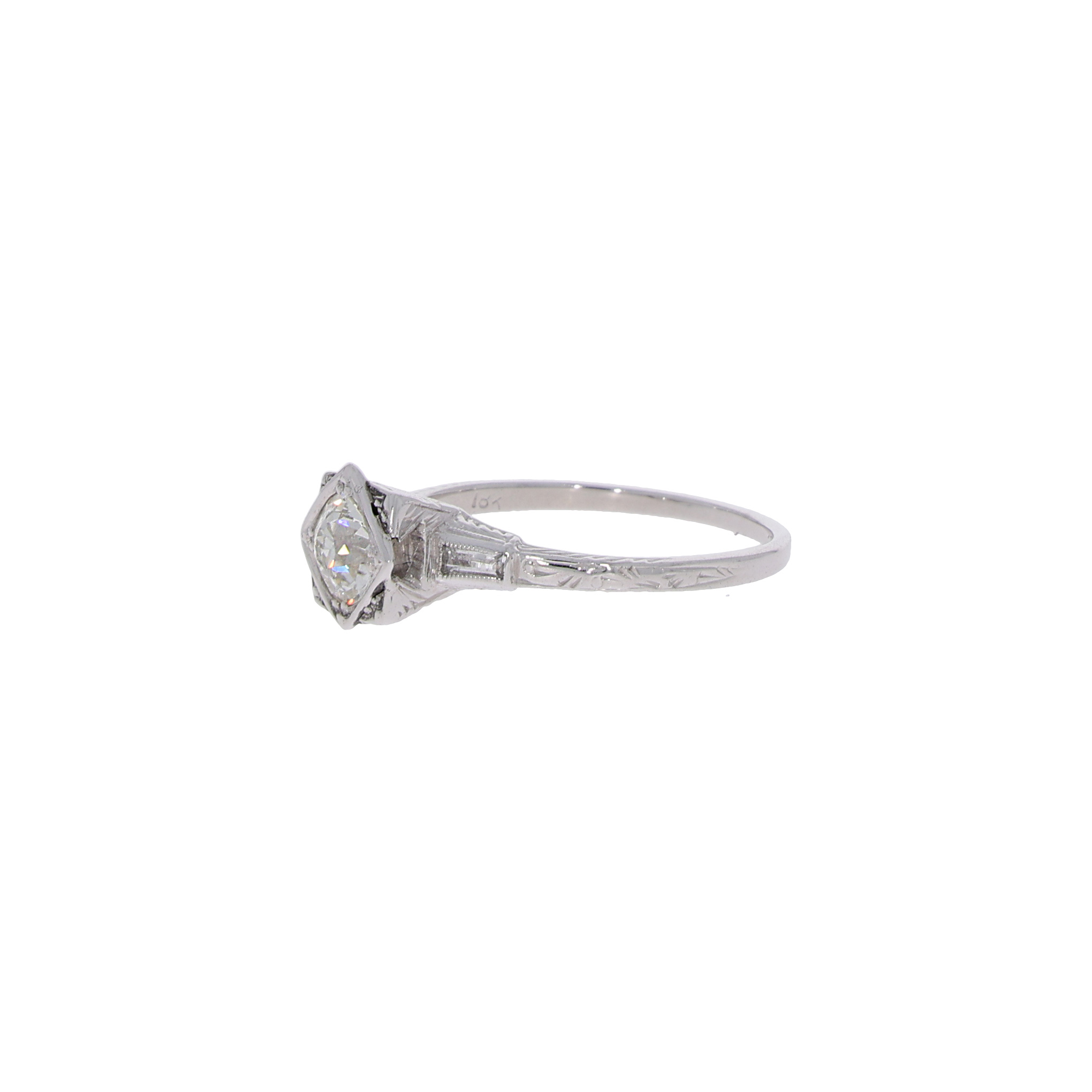 Solitärring Gr.55,5 Weißgold 750 / 18K mit ca.0,75ct Diamanten - Bild 2