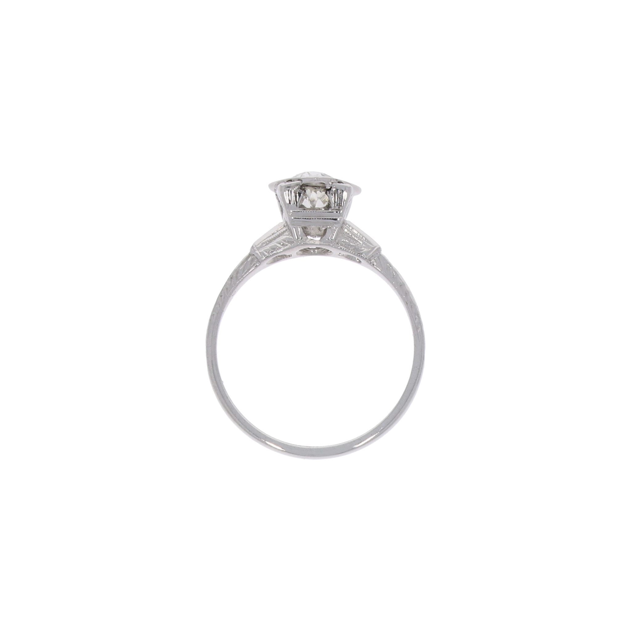 Solitärring Gr.55,5 Weißgold 750 / 18K mit ca.0,75ct Diamanten - Bild 4