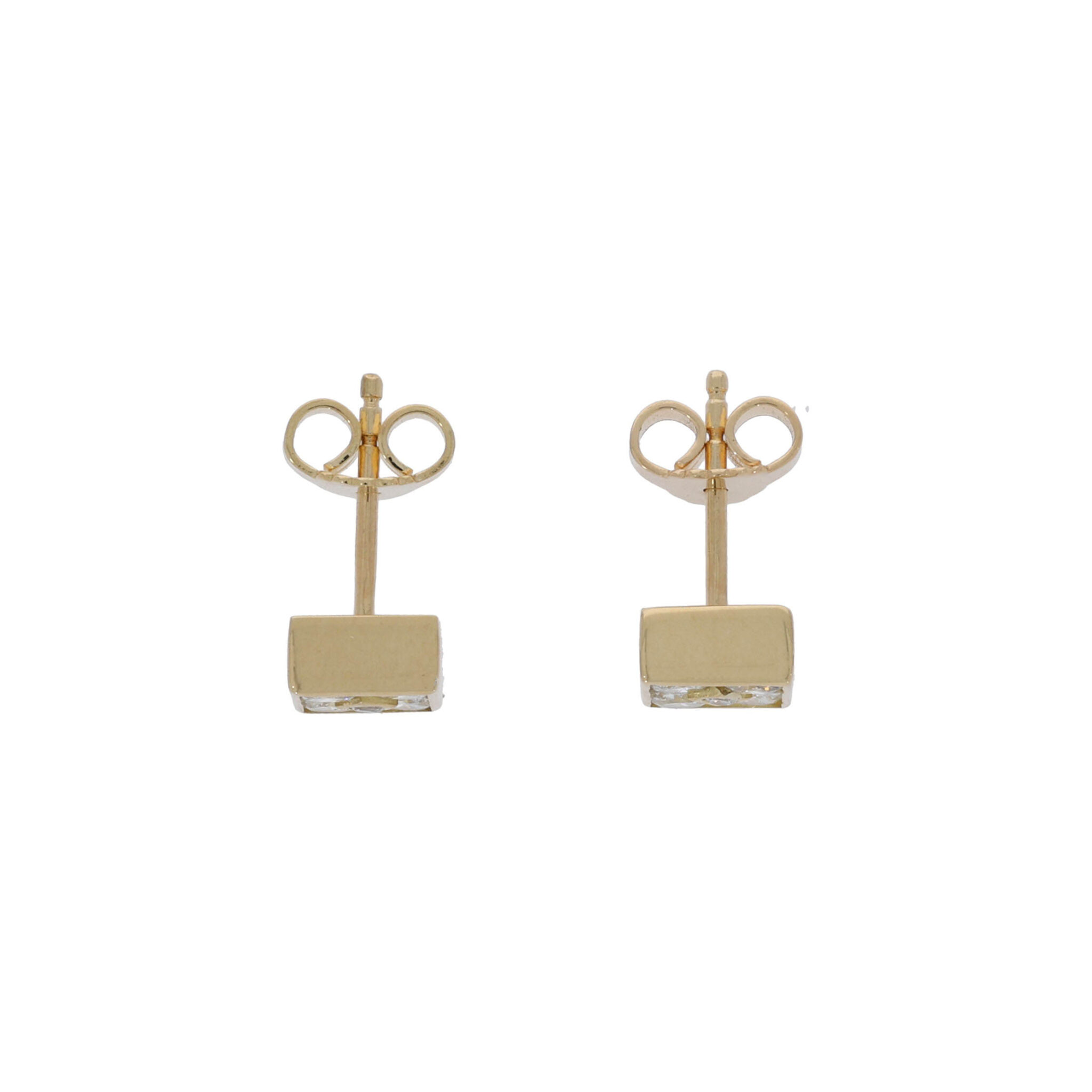 Ohrstecker Gelbgold 750 / 18K ca. 0,4ct - Bild 4