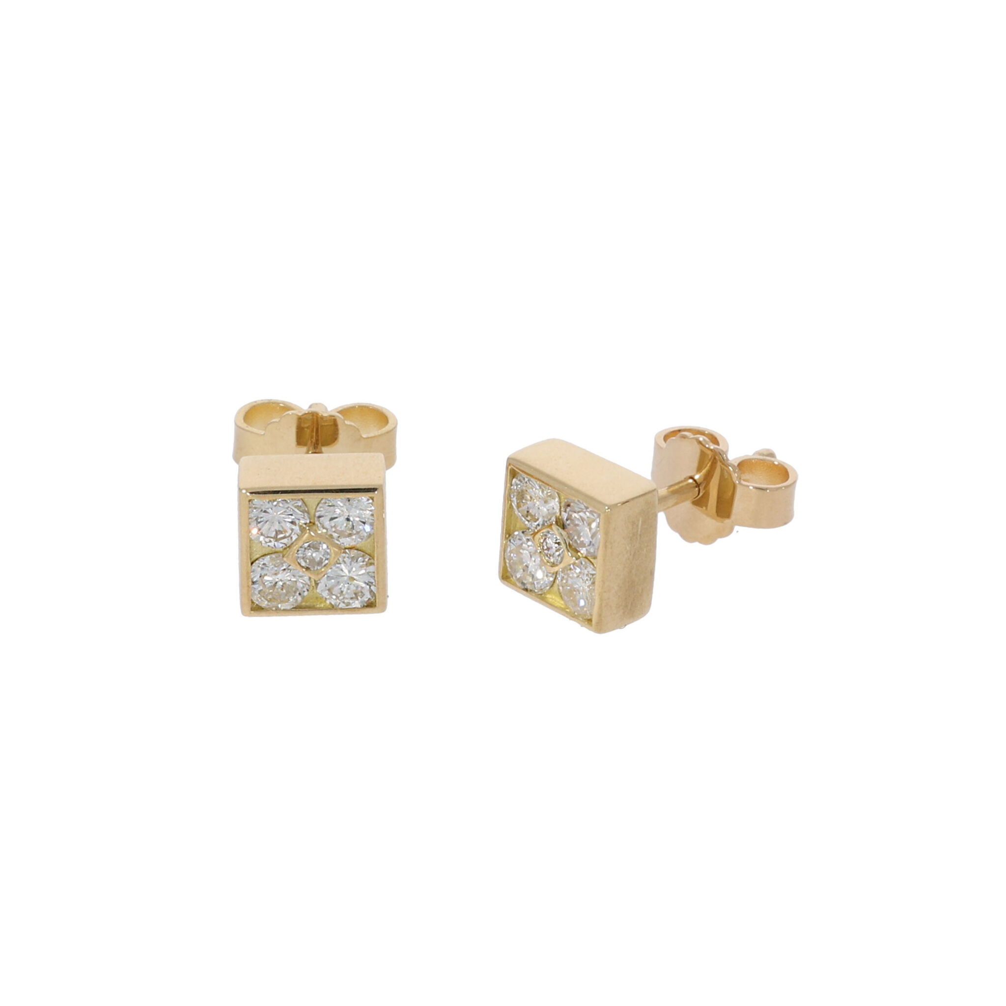 Ohrstecker Gelbgold 750 / 18K ca. 0,4ct - Bild 2