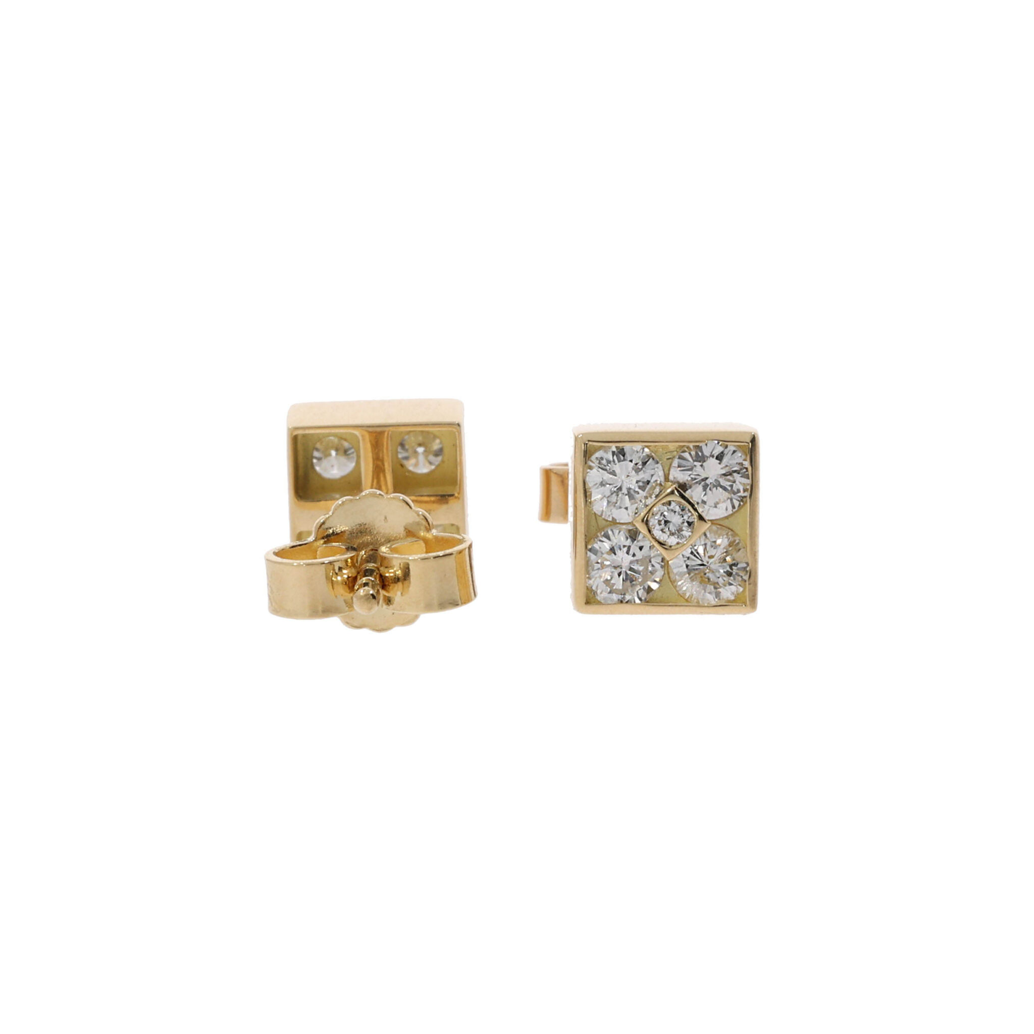 Ohrstecker Gelbgold 750 / 18K ca. 0,4ct - Bild 3