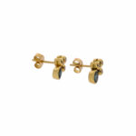 Ohrstecker Gelbgold 750 / 18K mit Saphiren und Diamanten - Bild 3 Vorschau